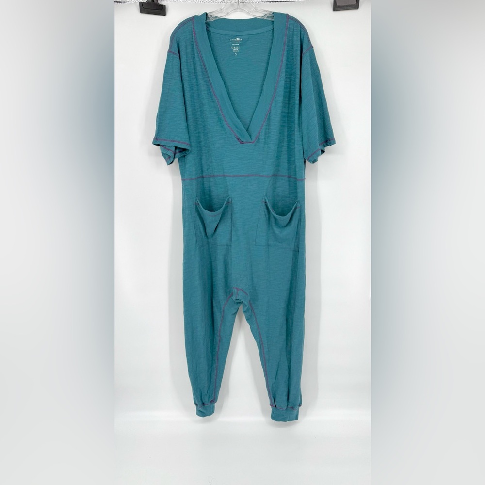 Natural Life Teal Cotton Top - Picture 3 of 11